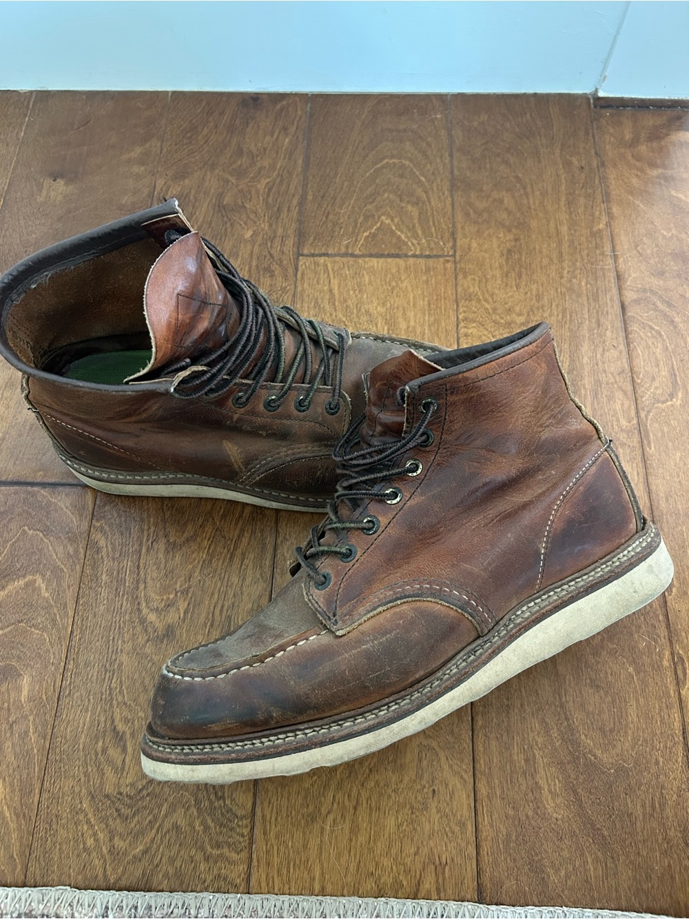 Red Wing Men's 6-Inch Boot in Copper Rough & Tough Leather 10D